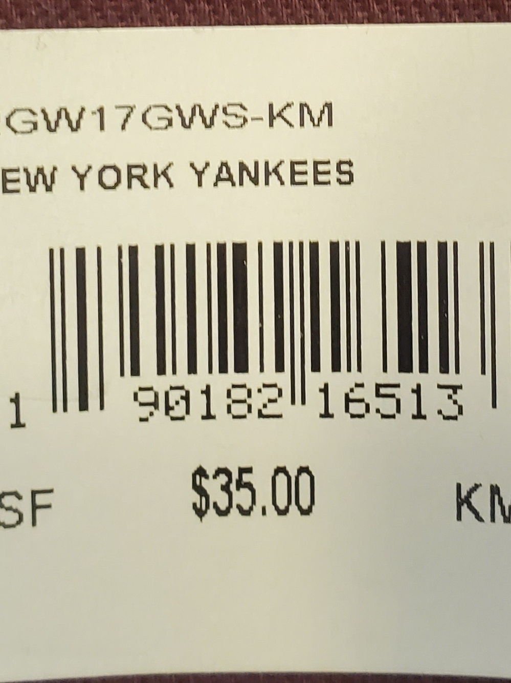 '47 Brand New York Yankees MLB Burgundy One Size Adjustable Clean Up Cap, NEW!! - Picture 8 of 8